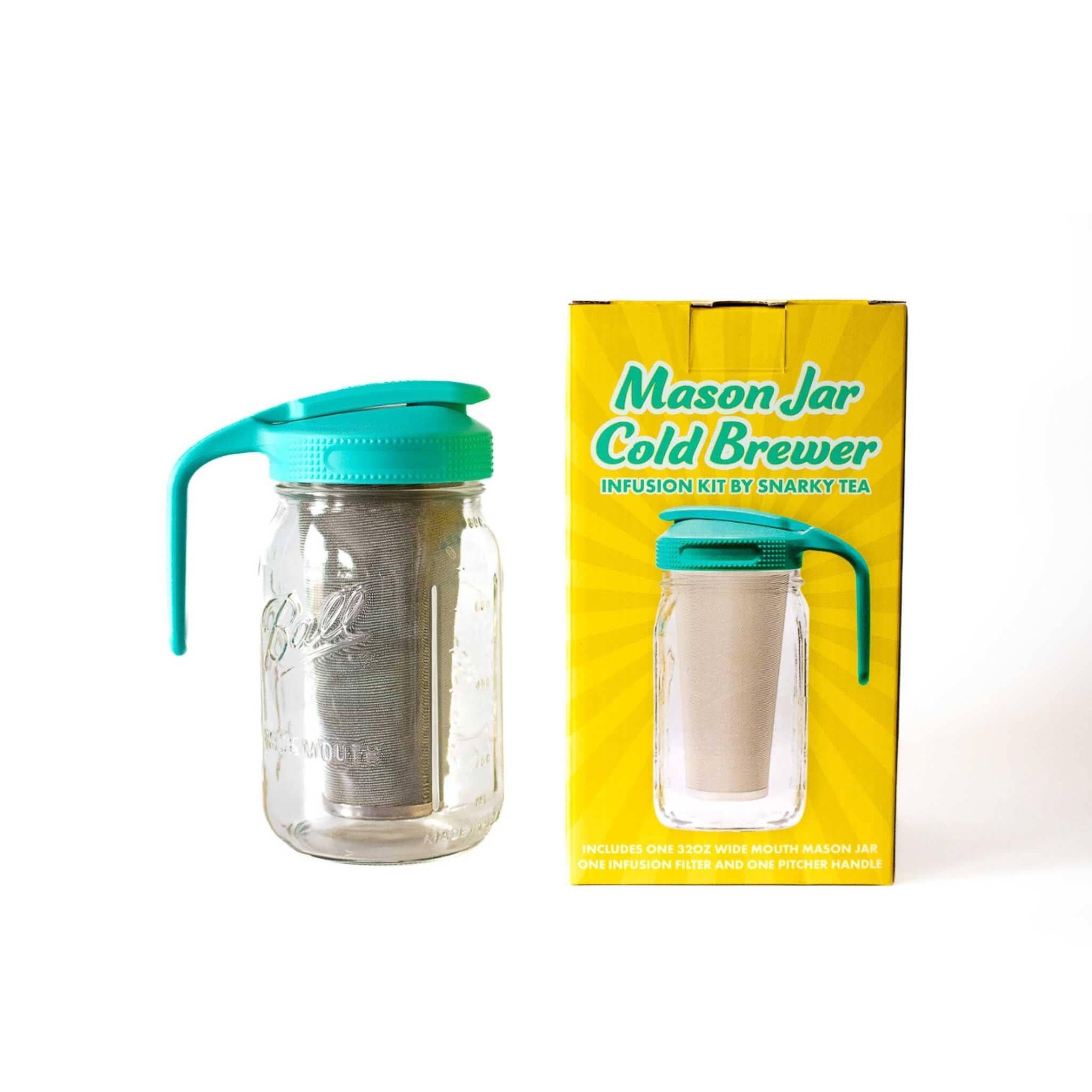 Snarky Tea Mason Jar Cold Brewing Kit Moonstone Circle